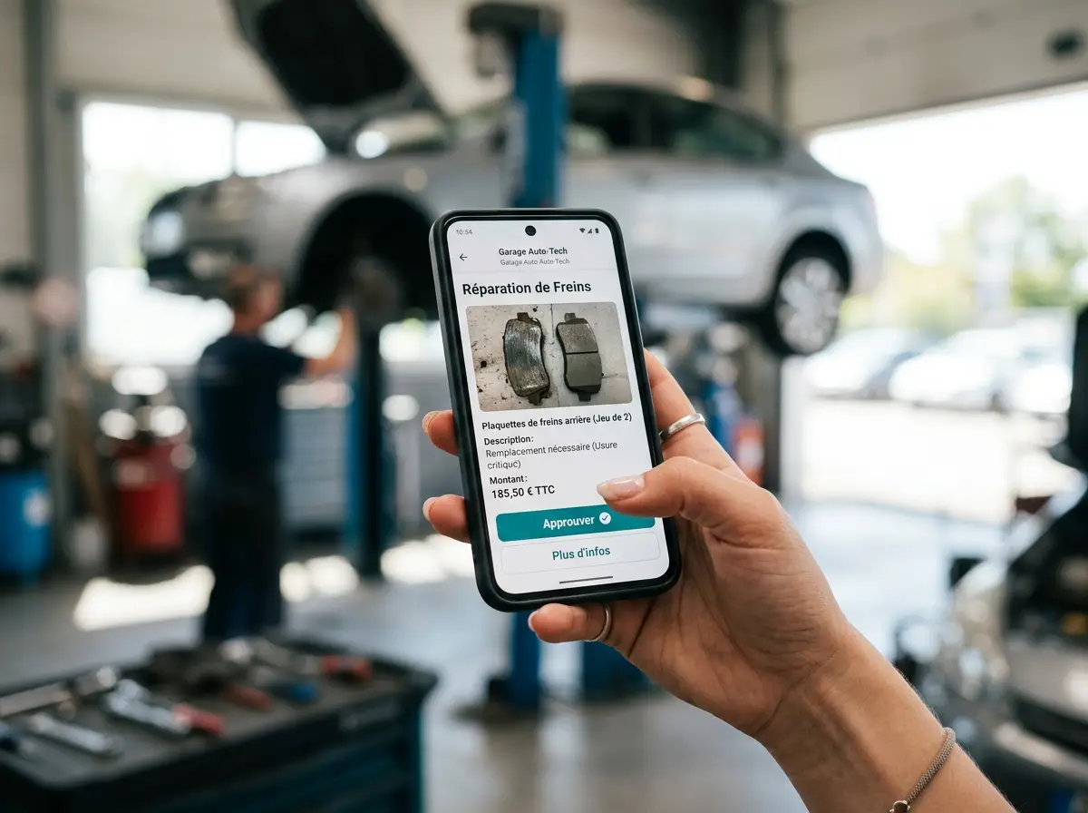 Validation de devis sur smartphone